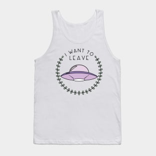 I Want to Leave (in Purple) Tank Top